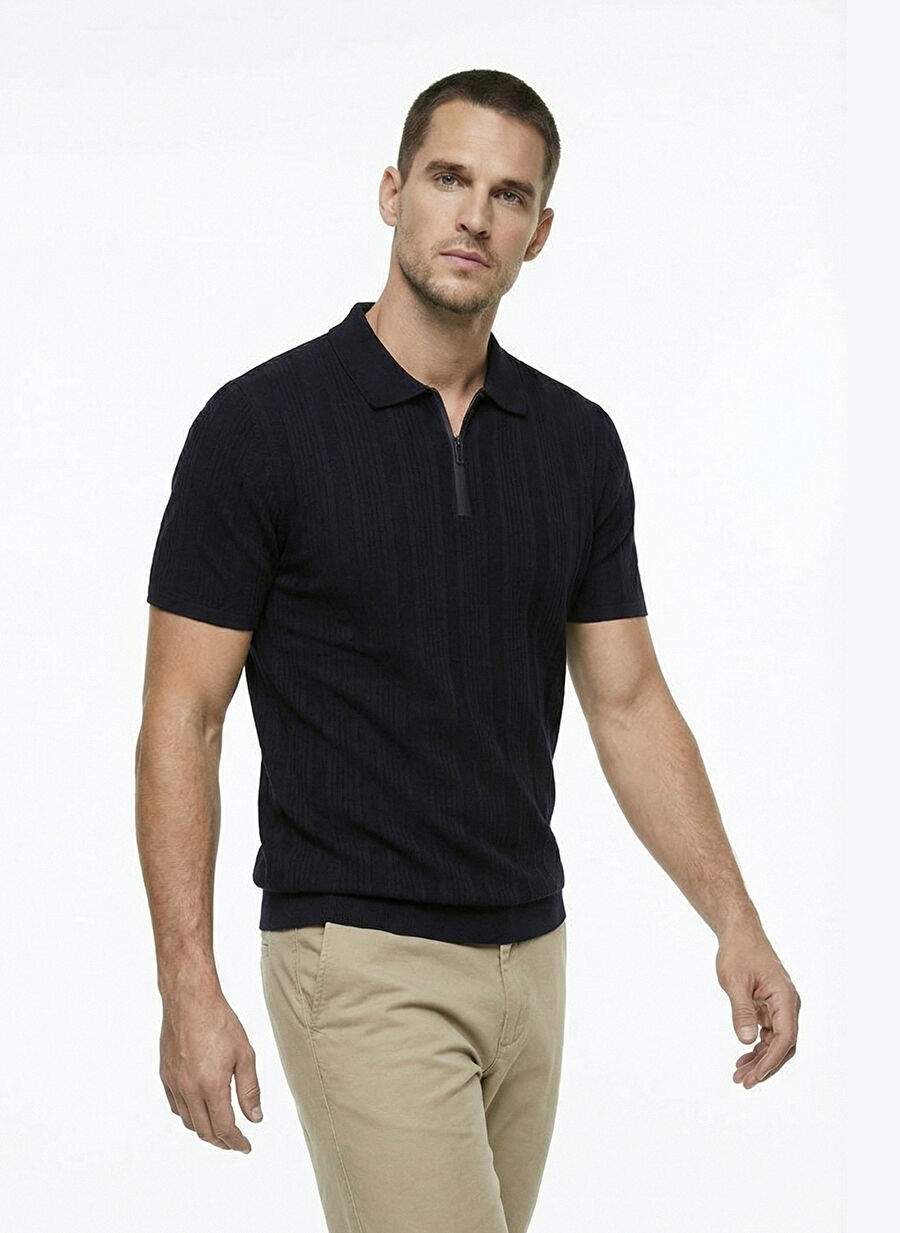 Fabrika Siyah Erkek Basic Polo T-Shirt DAX — صورة المنتج 3 من 7