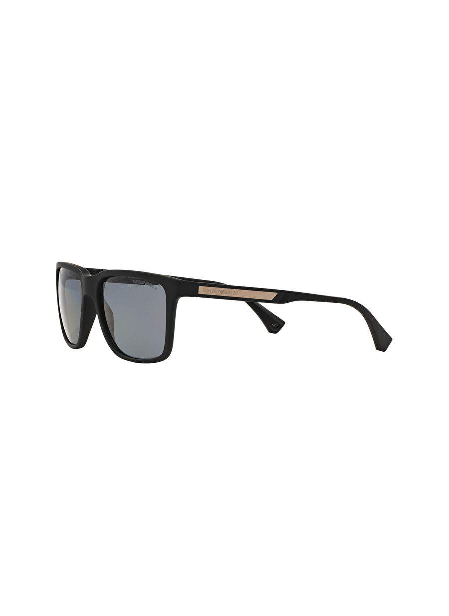 Emporio Armani EA4047 Kare Siyah Erkek Polarize Güneş Gözlüğü — صورة المنتج 3 من 12