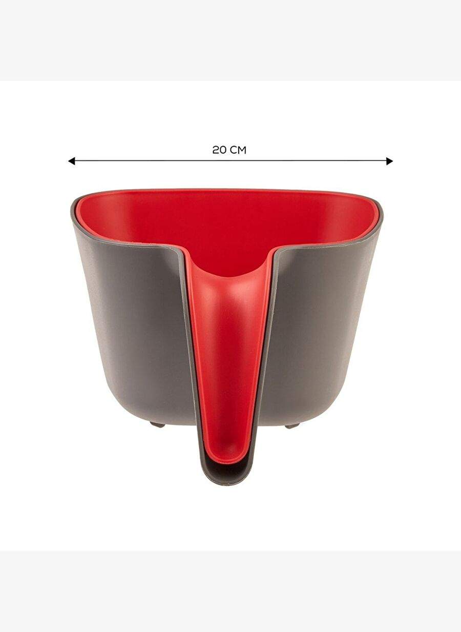 Emsan Nell Gray&Red 2-Piece Strainer — Product image 4 of 4