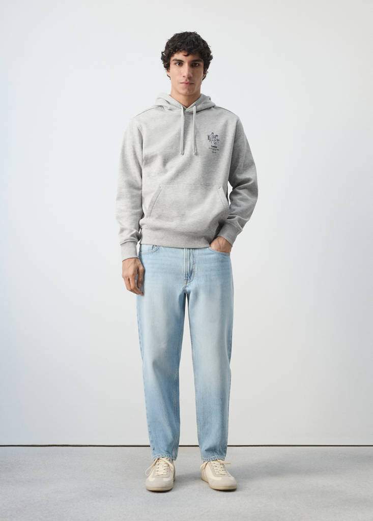 Cotton hooded sweatshirt text — Product image 12 of 19