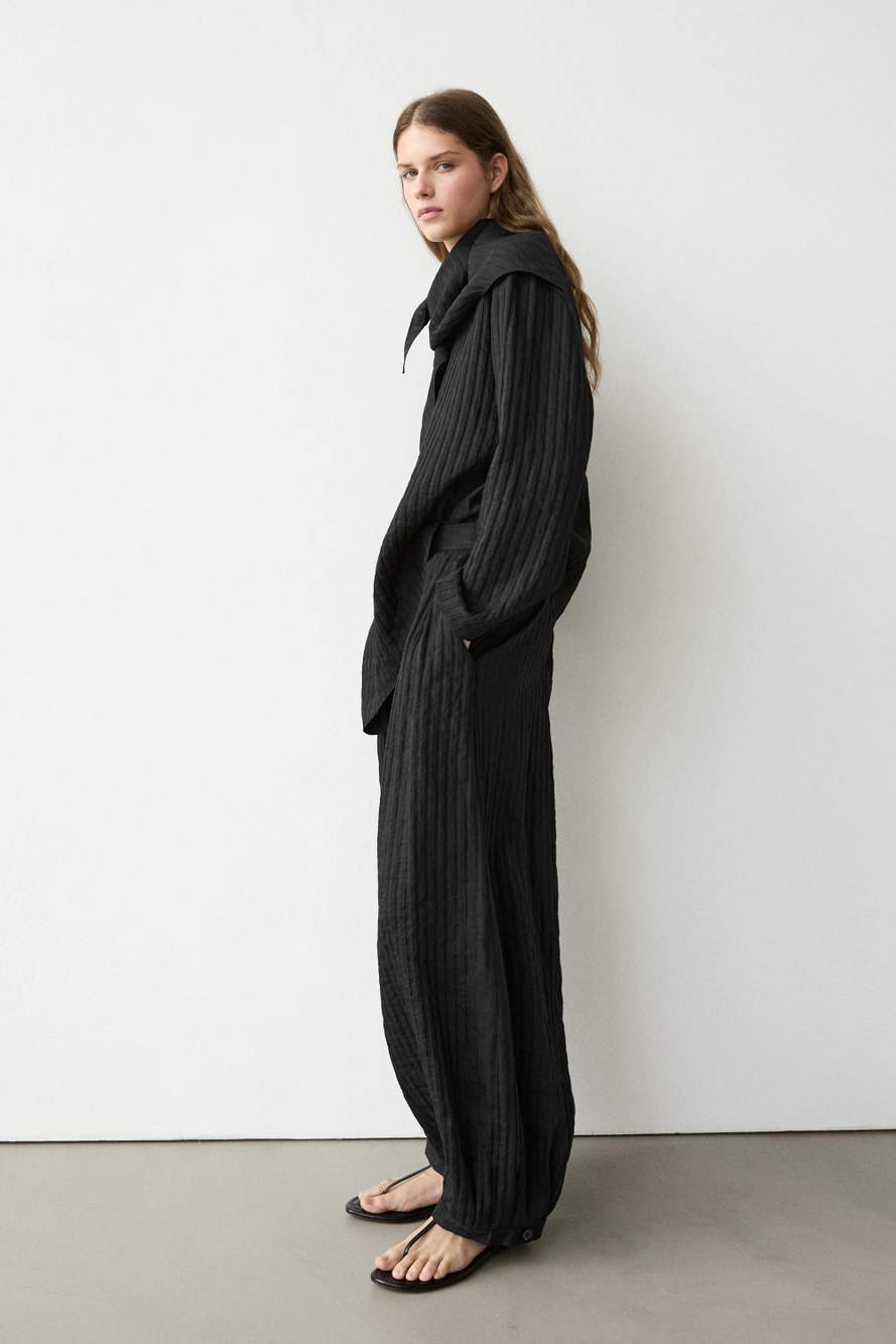 Flowing linen blend sarouel trousers — Product image 14 of 18