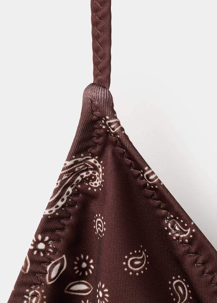 Paisley print triangle bikini top — Product image 6 of 7