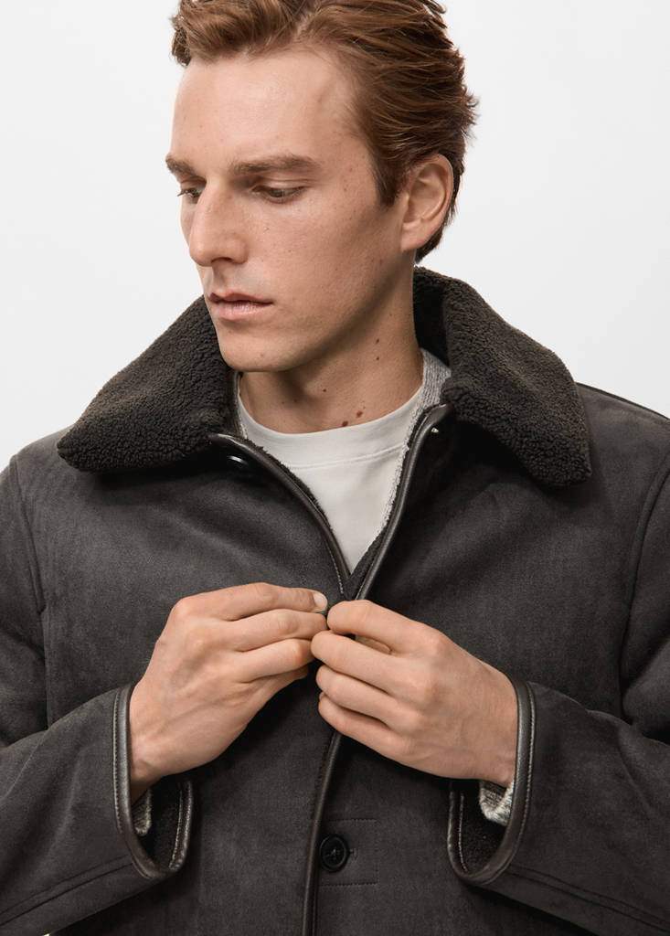 Faux-shearling suede jacket — Product image 5 of 9