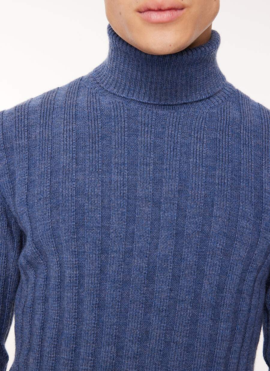 Tombolini Cycling Collar Slim Fit Navy Men's Sweater — Product image 5 of 6