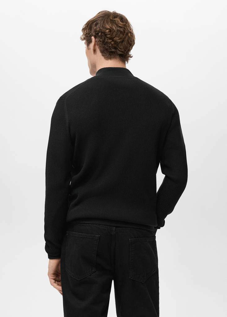Ribbed sweater with zip neck — Product image 8 of 30