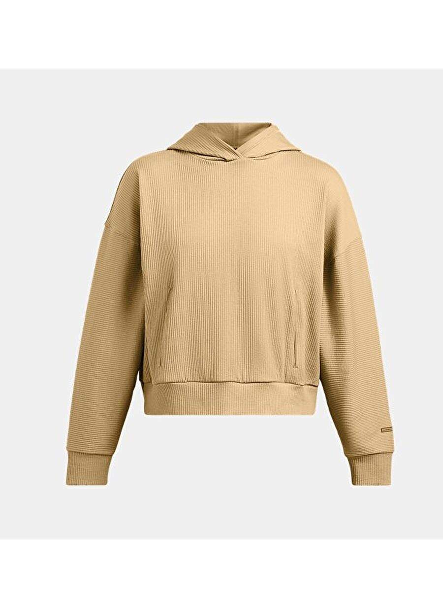 Women's UA Journey Rib Oversized Hooded Top 1382732-263 — Product image 3 of 4