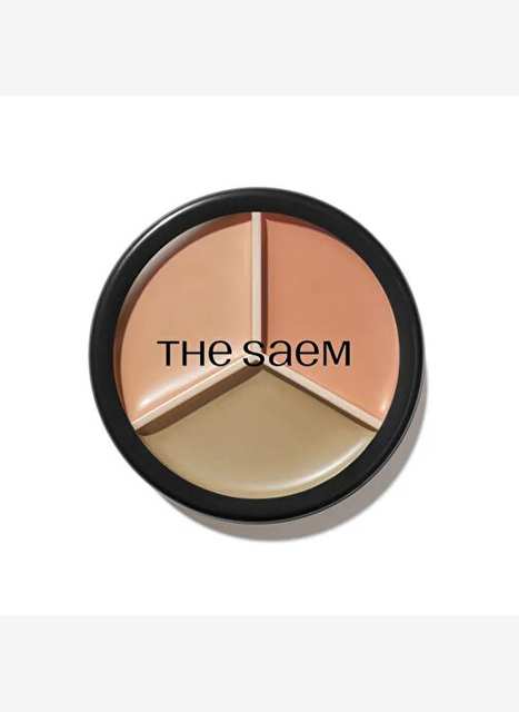 The Saem Cover Perfection Triple Pot Concealer 08 Middle Biege