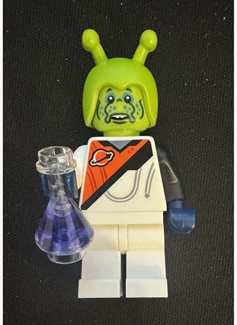 Orjinal Lego Minifigür Alien Astronaut