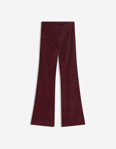 Shimmery flared trousers