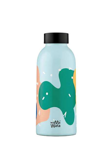 Confetti Light Blue Steel Thermos Drinker 470 ml