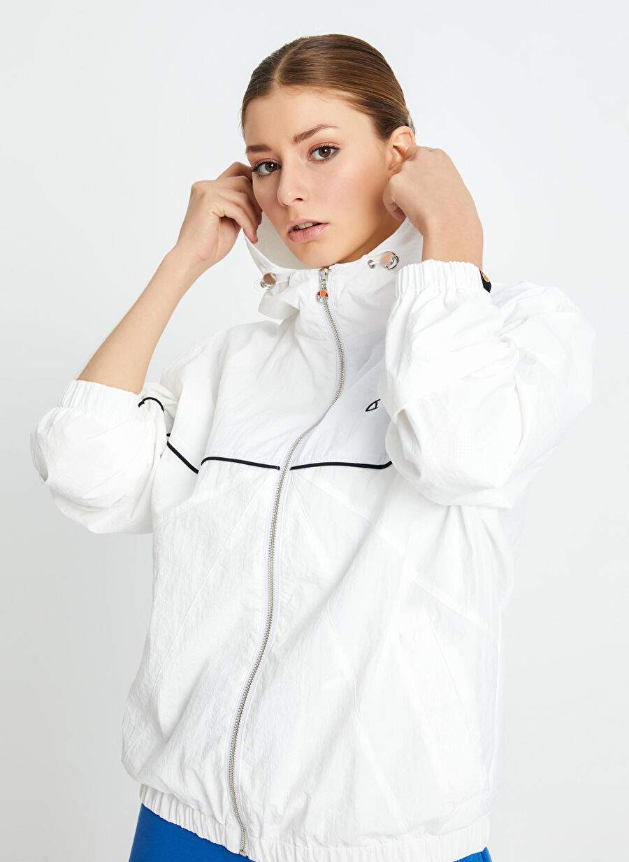 Ellesse Off White Women's Hooded Windbreaker EF100-OF — Product image 6 of 6