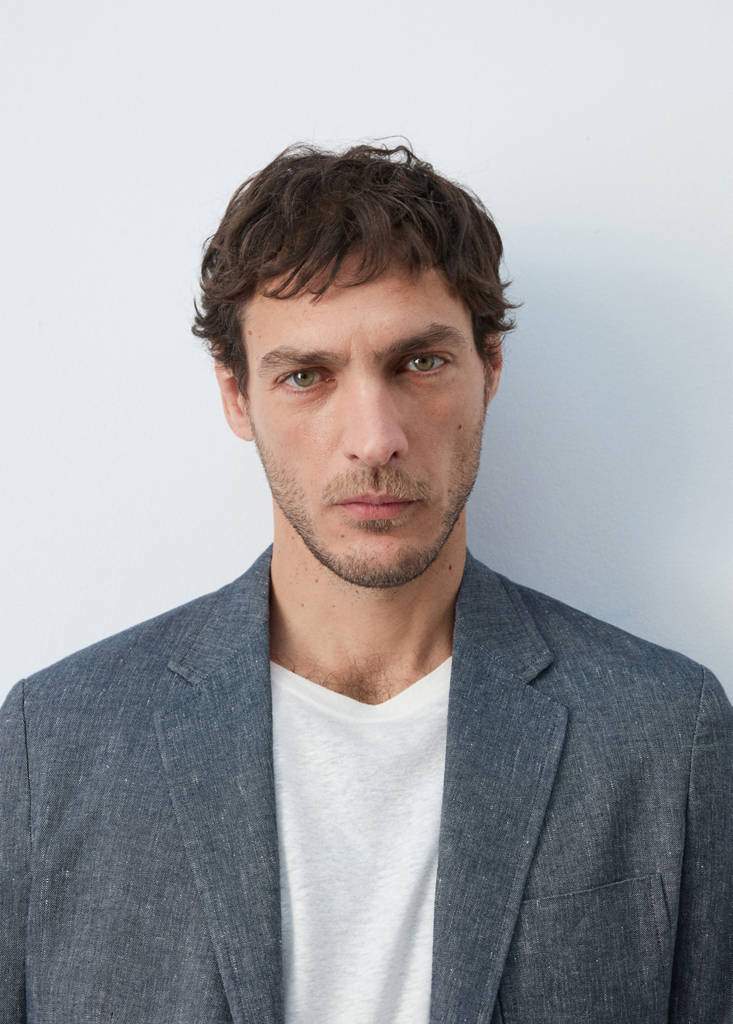 Slim fit linen cotton-blend blazer — Product image 5 of 10