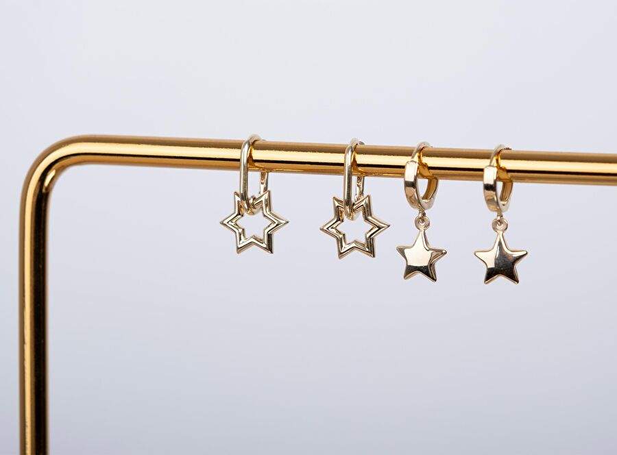 Lovely Altın Yıldız Küpe — Product image 3 of 5