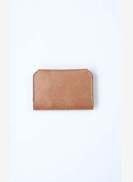 SIMPA Amber Leather Card Holder Wallet