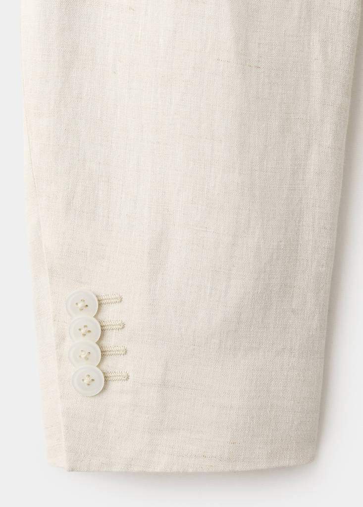 Amalfi 100% linen slim-fit double-breasted suit jacket — Product image 8 of 9
