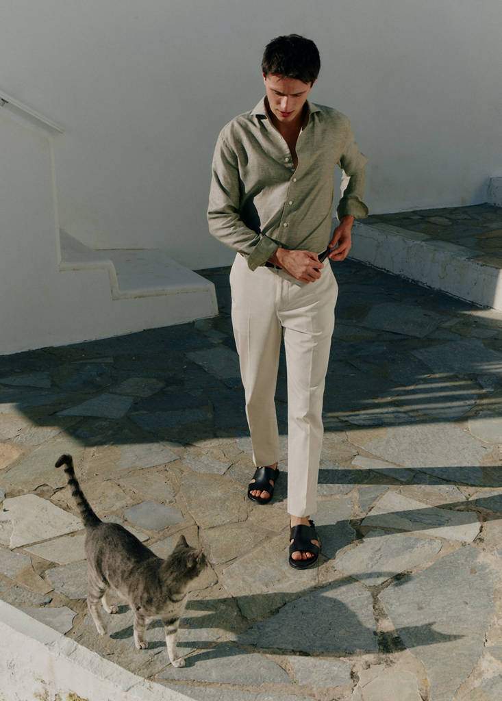 Regular-fit 100% cotton trousers — Product image 9 of 10