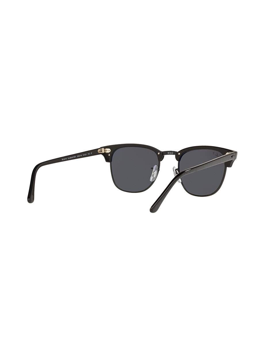 Ray-Ban Clubmaster Classic RB3016 Kare Siyah Unisex Polarize Güneş Gözlüğü — صورة المنتج 8 من 12