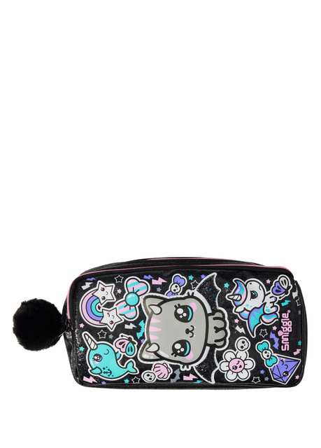 Trailblazer Black Double Eyed Girl Children Pencil Box