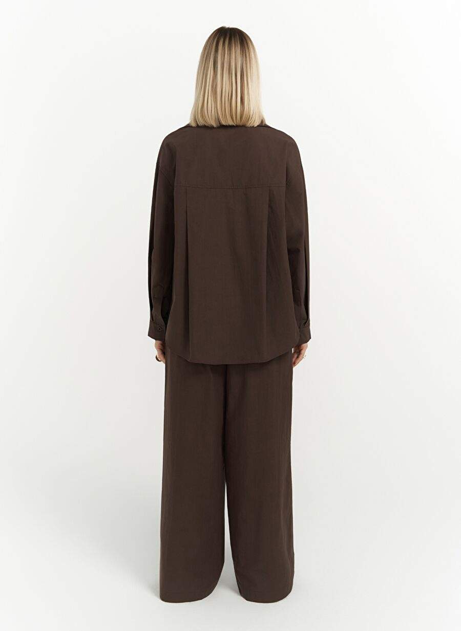 Mirabella Coffee Shirt Pants Suit — Product image 3 of 8
