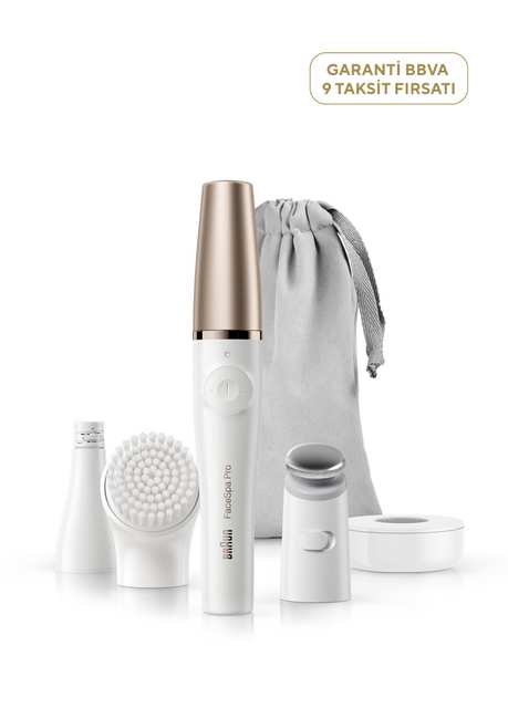 FaceSpa Pro 911 Rechargeable Facial Epilator 3-in-1 Hair Removal & Skin Care Kit