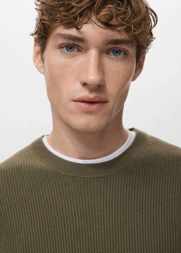 Fine rib-knit cotton sweater — Product image 21 of 30