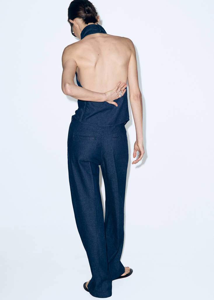 High-waisted denim trousers — Product image 12 of 12