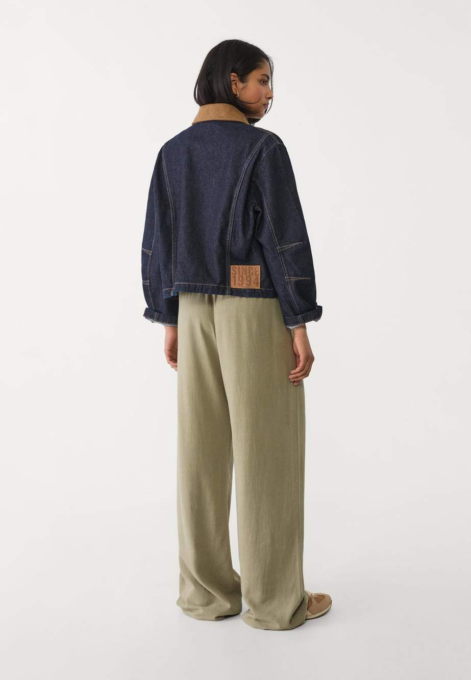 Flowing linen-effect trousers — Product image 19 of 51