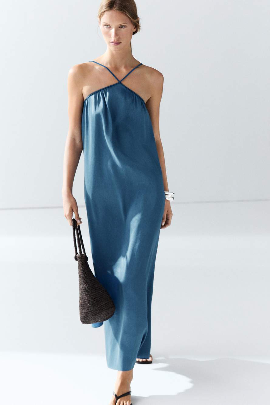 Long flowing dress with criss-cross straps — Product image 8 of 12