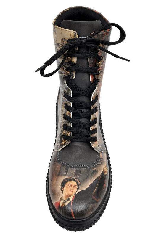 Women Vegan Leather Black Long Boots - Warner Bros Triwizard Tournament Harry Potter Design — Product image 6 of 9