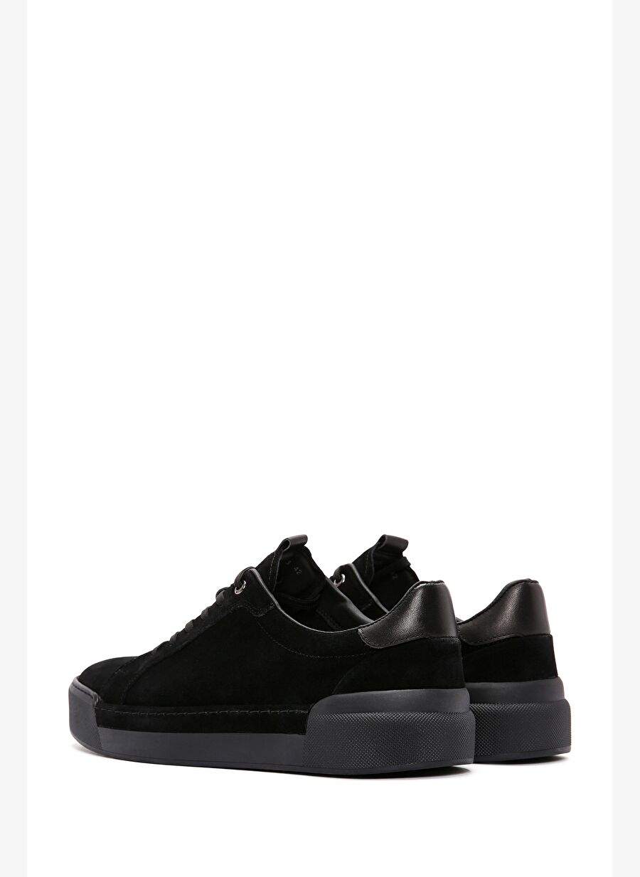Men's Black Lace-Up Leather Sneakers 24SFD6947V3 — Product image 4 of 5