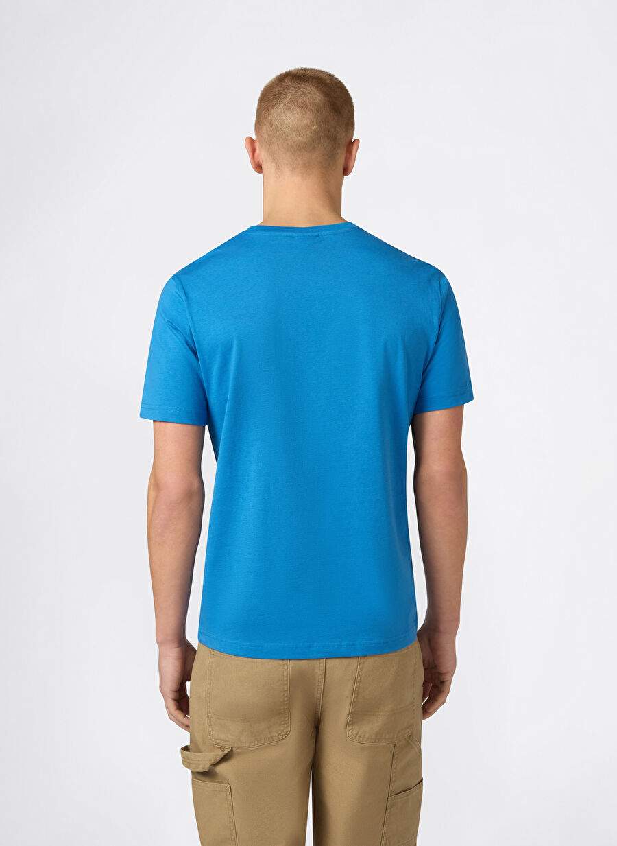 Champion 221798-BS220 SS Tee Mavi Yuvarlak Yaka Düz Erkek T-Shirt — صورة المنتج 4 من 4