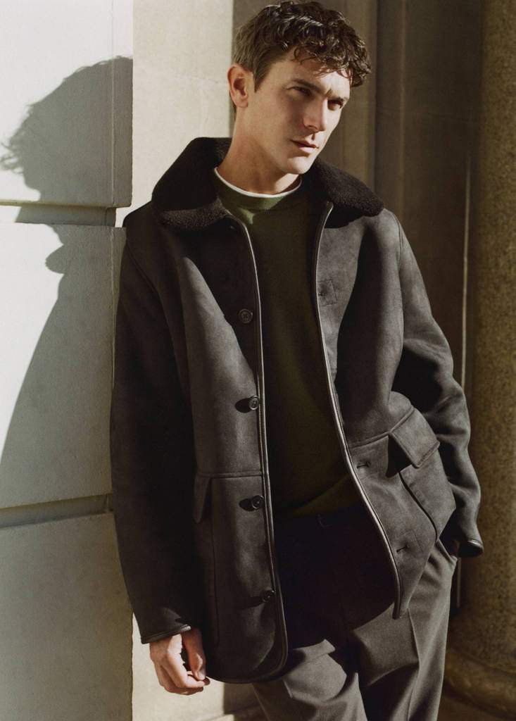 Faux-shearling suede jacket — Product image 7 of 9