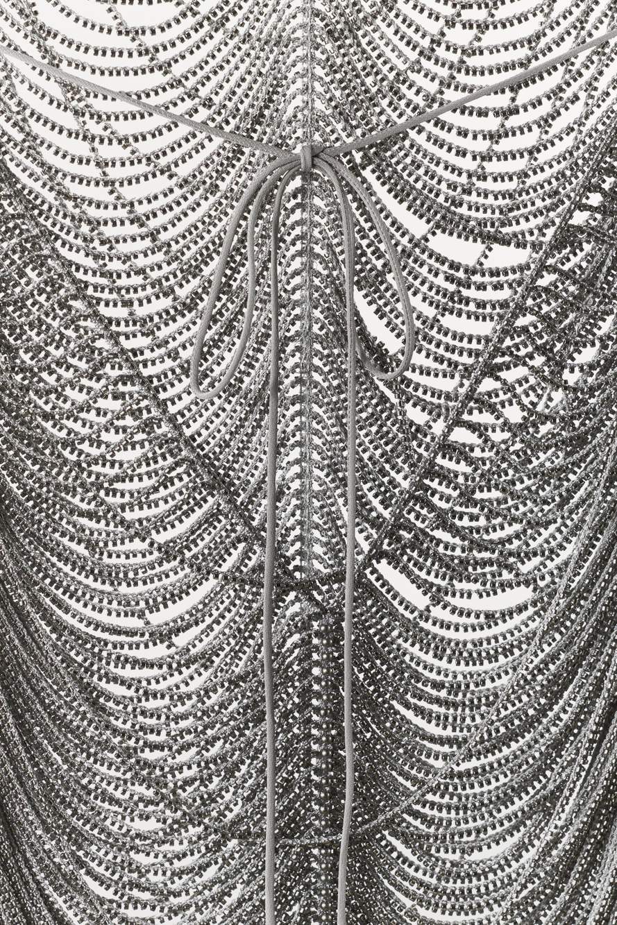 SHIMMER HALTER MINI DRESS — Product image 8 of 8