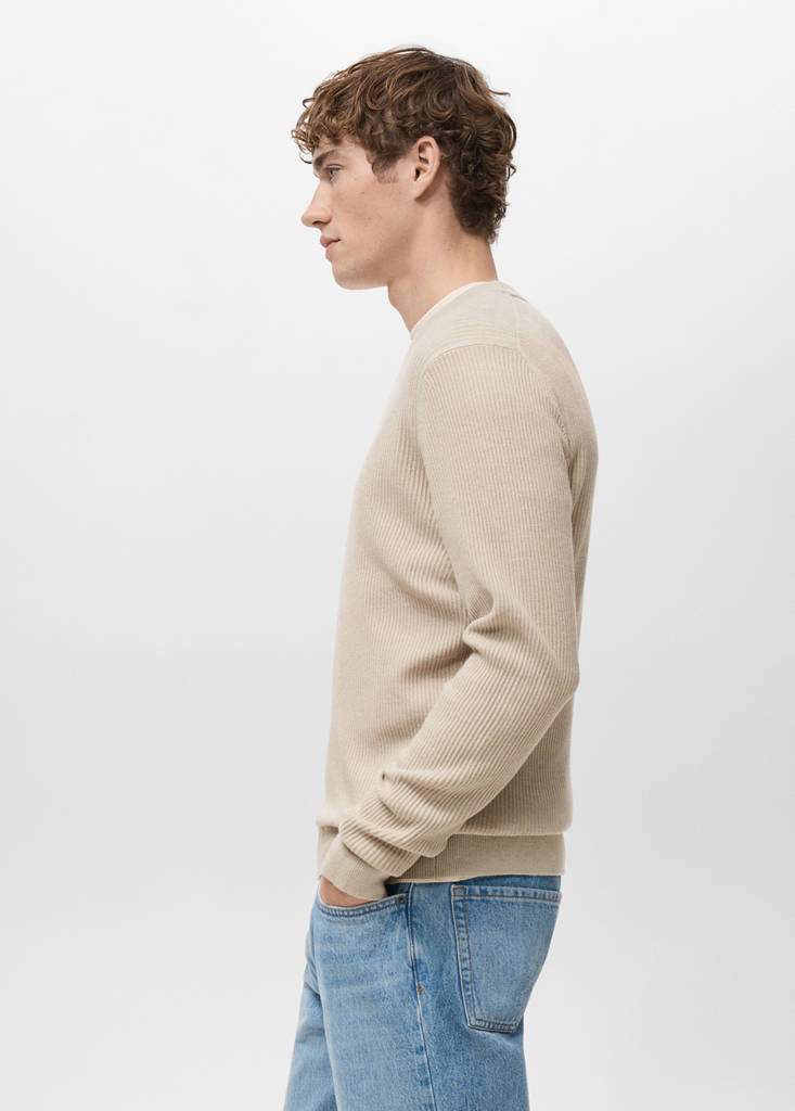 Fine rib-knit cotton sweater — Product image 30 of 30