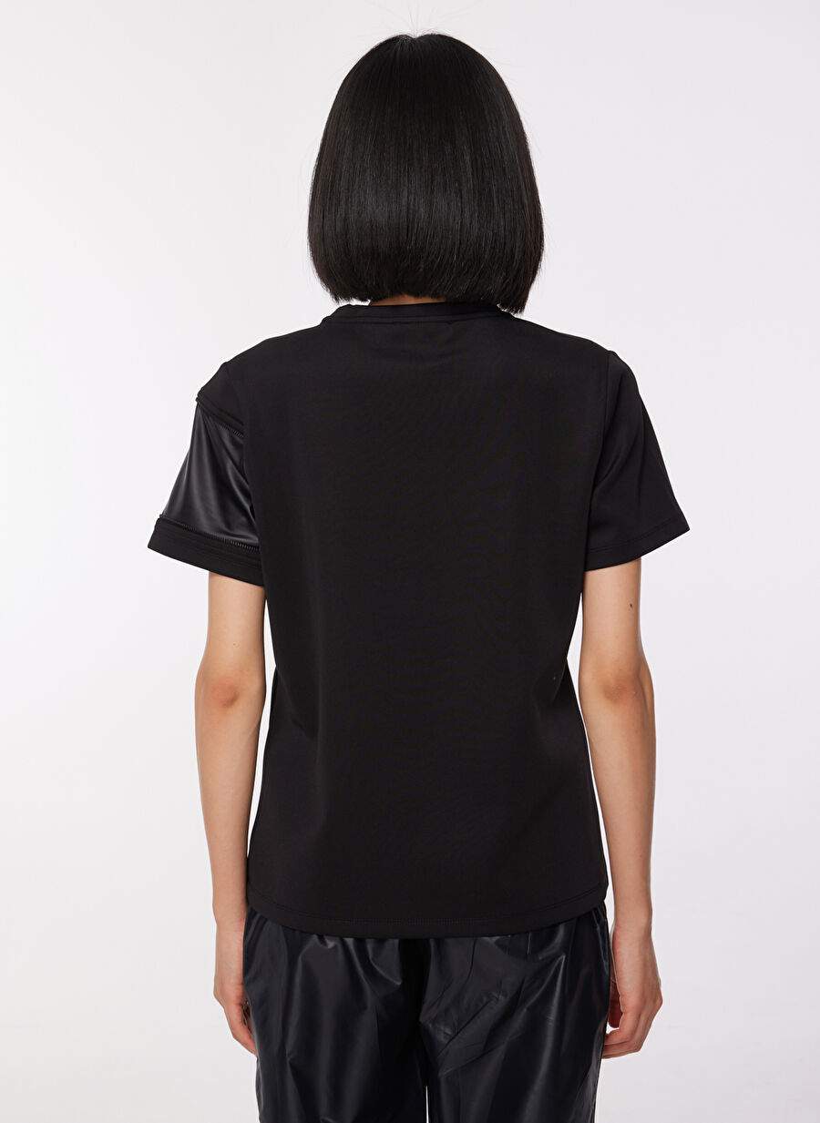 Black On Black Bisiklet Yaka Duz Siyah Kadn T Shirt B3wl Tst23 — صورة المنتج 6 من 8