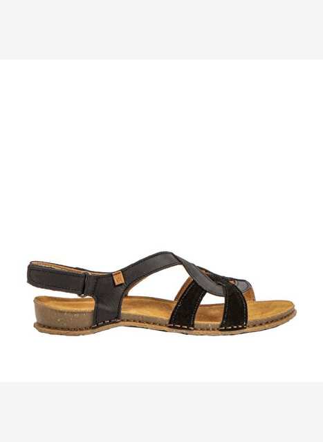 N275 Women's Sandals N5819 El Naturalista WAX NAPPA-SILK Black/Panglao