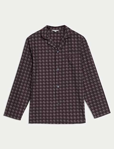 Supima Cotton Patterned Pajama Top
