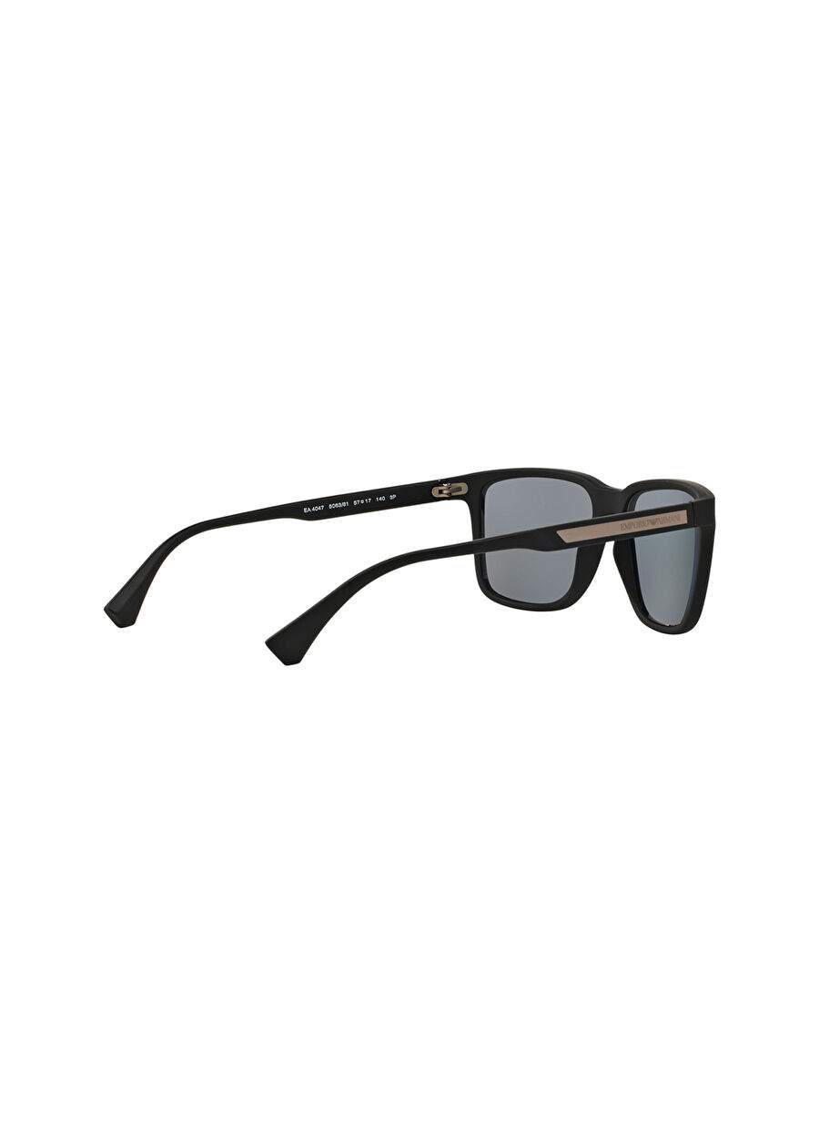 Emporio Armani EA4047 Kare Siyah Erkek Polarize Güneş Gözlüğü — صورة المنتج 9 من 12