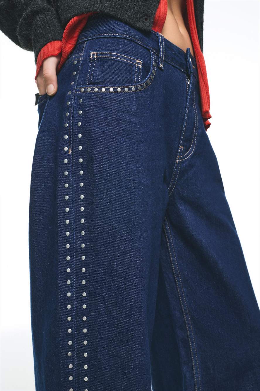 Wide-leg stud jeans — Product image 18 of 60