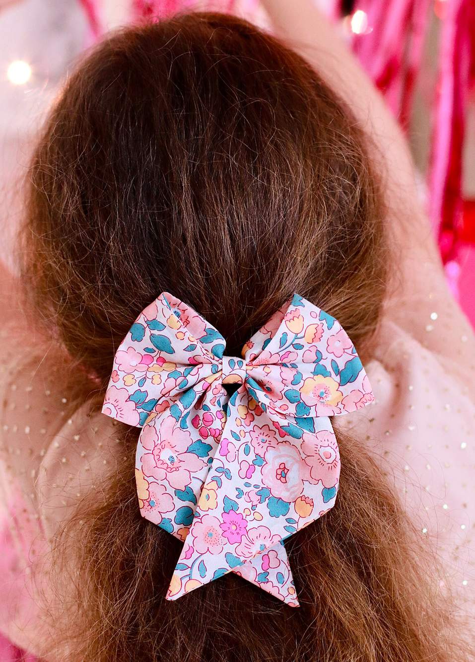 Liberty Bow Pink Oversized Girl's Buckle — Product image 7 of 8