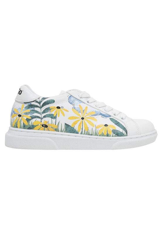 Kids Vegan Leather White Sneakers - Oh The Bliss Design — صورة المنتج 5 من 8