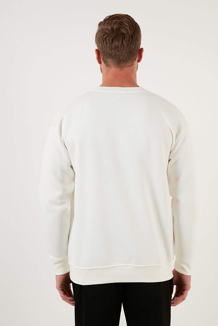 Buratti Regular Fit Bisiklet Yaka Pamuklu İçi Tüylü Yumuşak Şardonlu Erkek Sweatshırt 5905255 — Product image 7 of 7