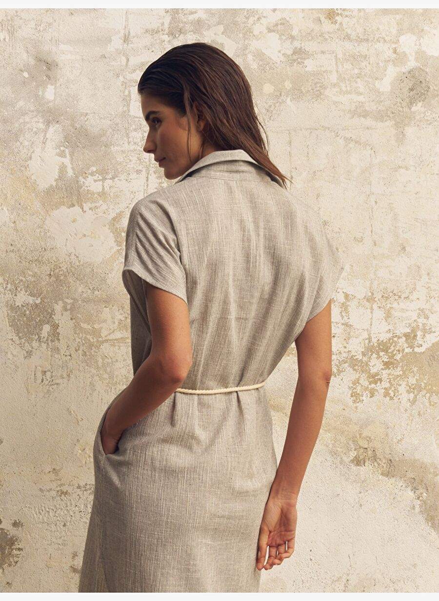 Zaya Shirt Dress - Gray — Product image 6 of 8