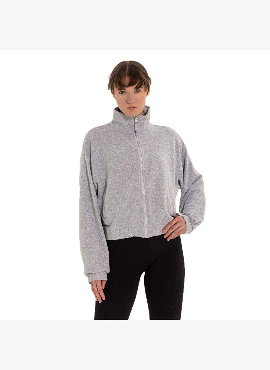 Inguz Upright Collar Zipper Sweatshirt — Product image 6 of 8