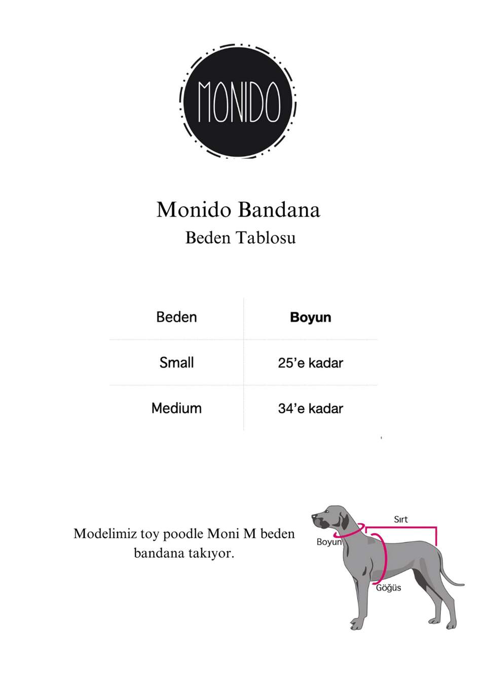 Krem Rengi Deri Detaylı Köpek Bandana — صورة المنتج 5 من 5