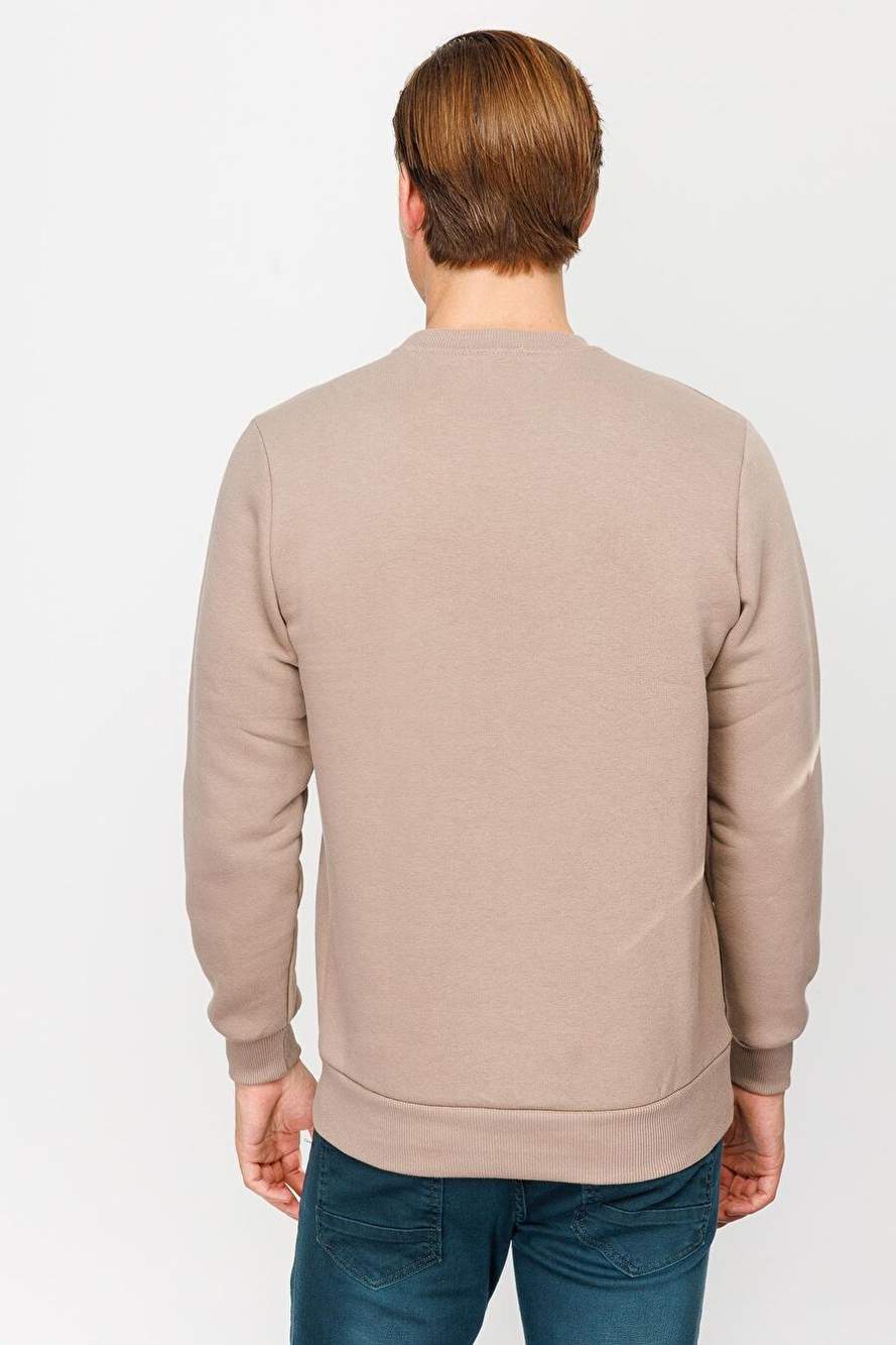 Men's Camel Standard Bike Collar Sweatshirt — Product image 3 of 6