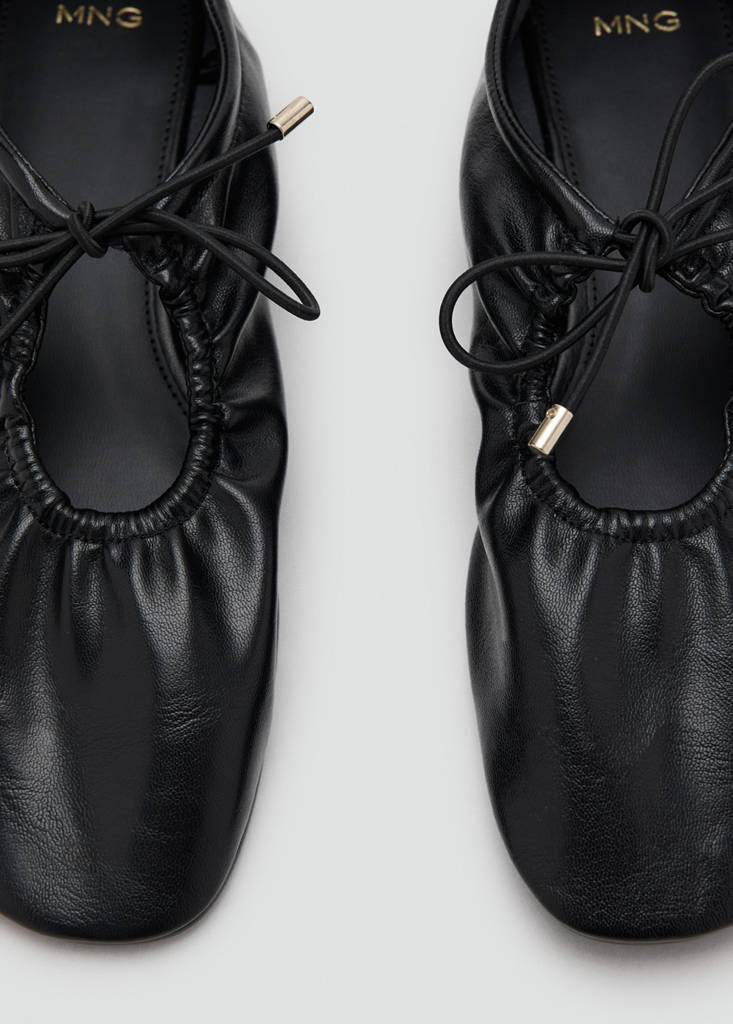 Ruched shoes with bow — صورة المنتج 6 من 6