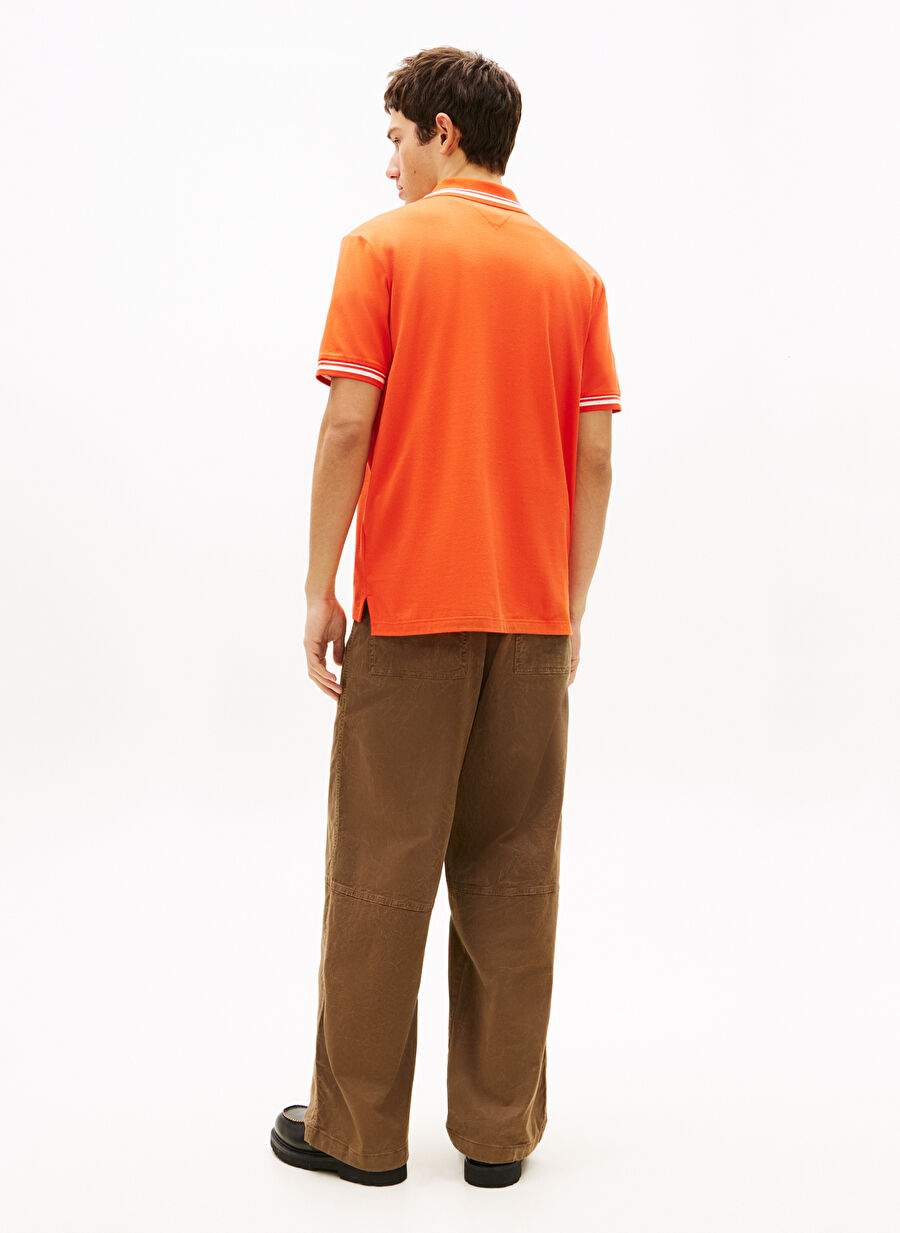 Krmz Erkek 100 Organik Pamuk Polo T Shirt Dm0dm22700xm2 Tjm Reg Tipped Polo — صورة المنتج 3 من 5