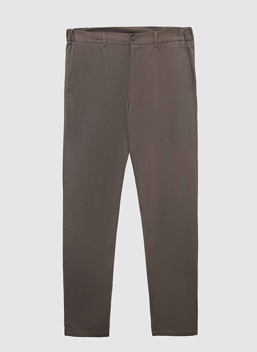 Ds Damat Slim Fit Haki Armurlu Yan Beli Lastikli Esnek Likral Yandan Cepli Chino Pantolon — صورة المنتج 6 من 6