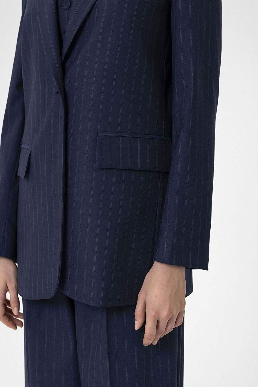 Antioch Navy Kadn Single Dugme Jizz Blazer Jacket — Product image 7 of 8